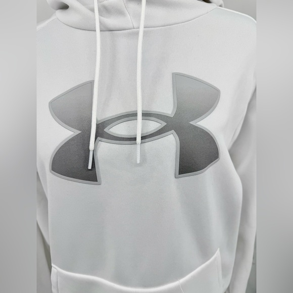 Under Armour White Hoodie with Gray Emblem - Picture 3 of 6